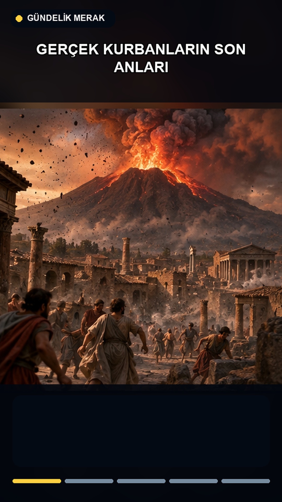 Pompeii alçı kalıbının temsili görseli
